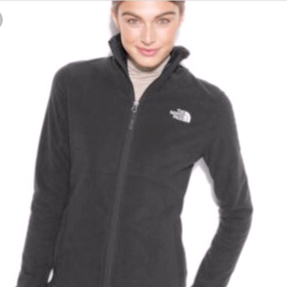 North Face Fuzzy/ Fleece Zip Up - Small